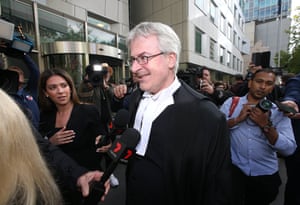 Crown prosecutor Mark Gibson SC speaks to the media after chief judge Peter Kidd handed down his sentence for Cardinal George Pell