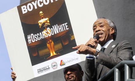 Rev Al Sharpton speaks at a rally last year to protest against the lack of diversity in Oscar awards.