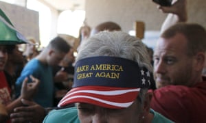 An elderly supporter Trump.