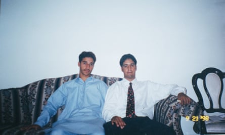 Adnan Syed, 16, sits with his brother, Tanveer, 21, shortly before he was sent to prison