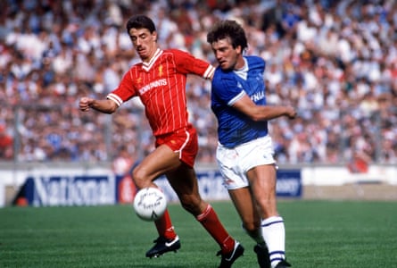 Ian Rush and Kevin Ratcliffe in action in 1984.
