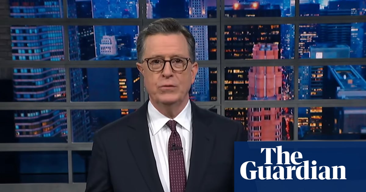 Colbert on Trump’s Iran speech: old news ‘delivered by a narcotized turtle’