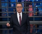 Colbert on Trump’s Iran speech: old news ‘delivered by a narcotized turtle’ Colbert on Trump’s Iran speech: old news ‘delivered by a narcotized turtle’
