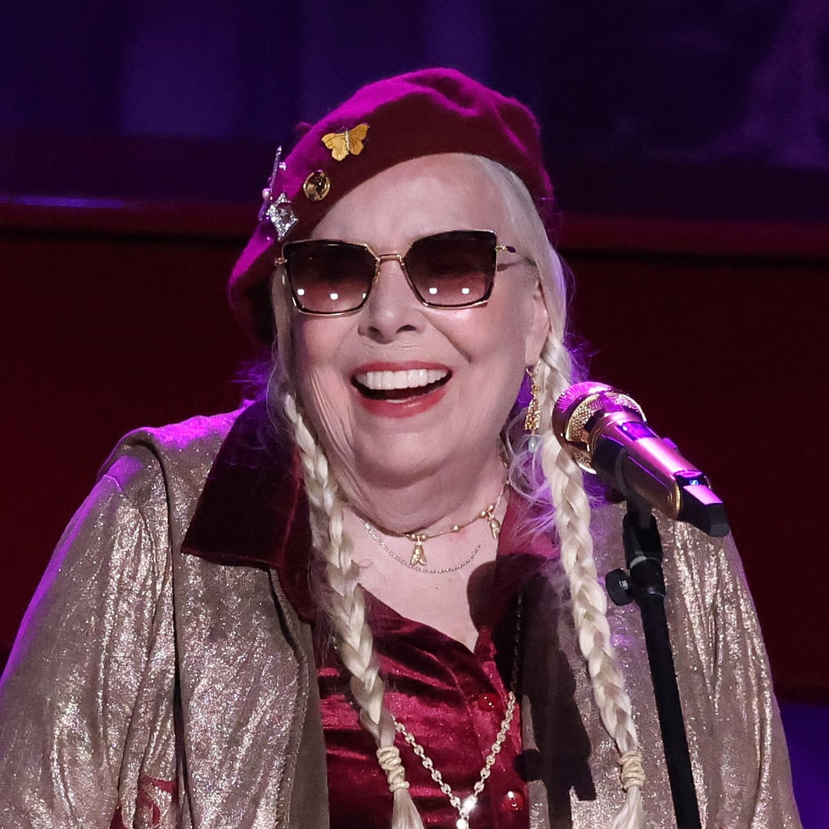 Joni Mitchell follows Neil Young in returning her music to Spotify | Joni Mitchell | The Guardian