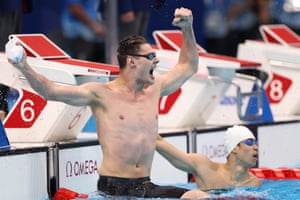 Andrei Nikolaev celebrates after winning gold in the men’s 400m freestyle - S8 final.