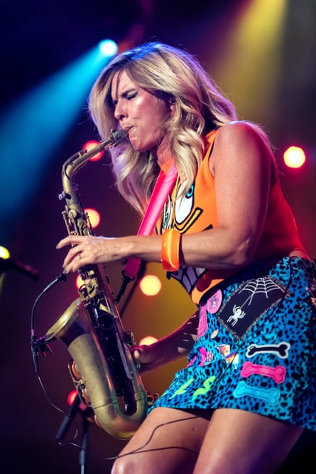 Candy Dulfer performs at the North Sea Jazz Festival in Rotterdam, the Netherlands, 2016.