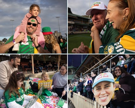 Fans among the sell-out crowd.