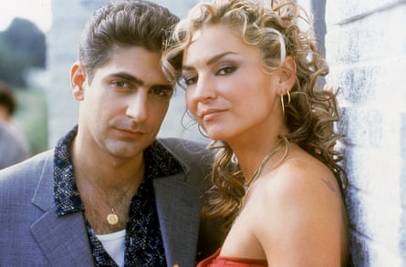 Adriana (Drea de Matteo) with her on-screen husband, Christopher (Michael Imperioli).