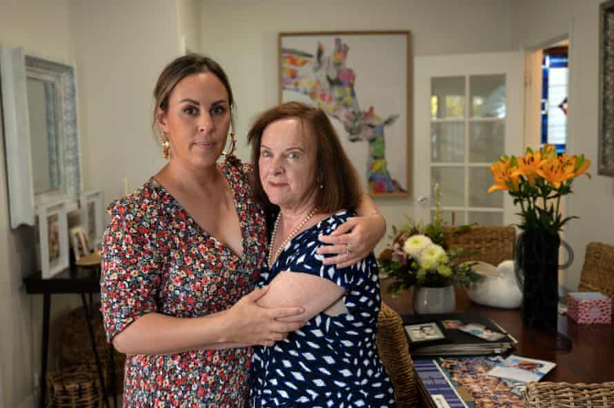 ‘He was just a baby’: CTE robbed footy player of his brain and then his life | Concussion in sport 3 Macpherson’s mother Anne Marie with sister Laura Clarke.