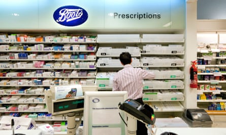 Boots the Chemist, pharmacy counter