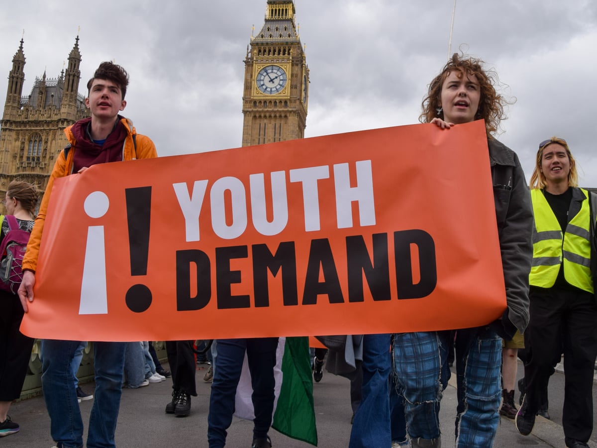 Revolutions are coming': who are Youth Demand and what do they want? | Protest | The Guardian