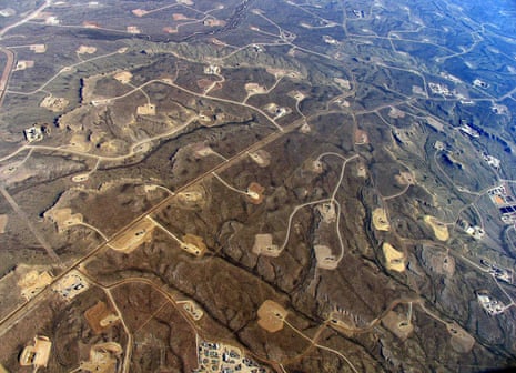 Jonah Field gasfields in Wyoming, US.