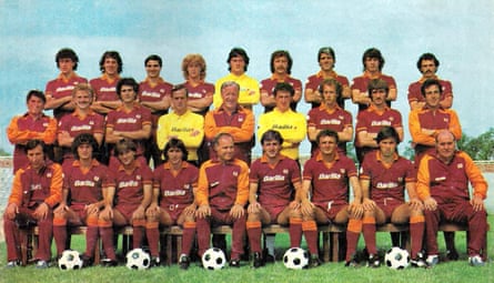 L'équipe de Roma de la saison 1982-83.