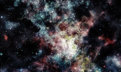 Night sky with nebula and stars