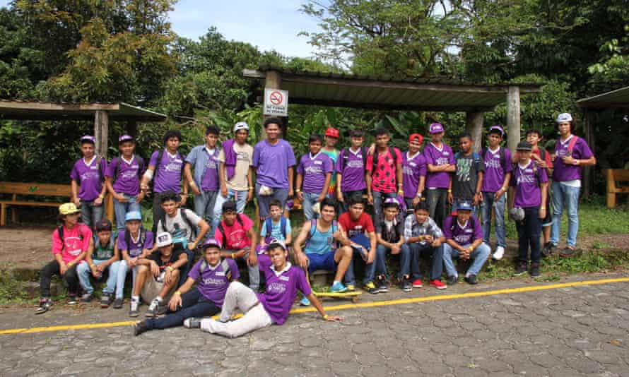 Teenage boys involved in the ‘champions of change’ programme about gender in Nicaragua.