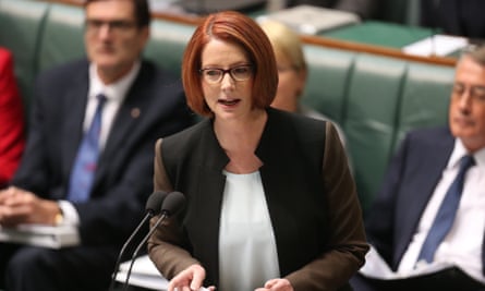 Prime minister Julia Gillard during question time in June 2013.
