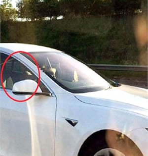 Bhavesh Patel moved to the passenger seat after switching on his car’s Autopilot feature as he travelled on the motorway.