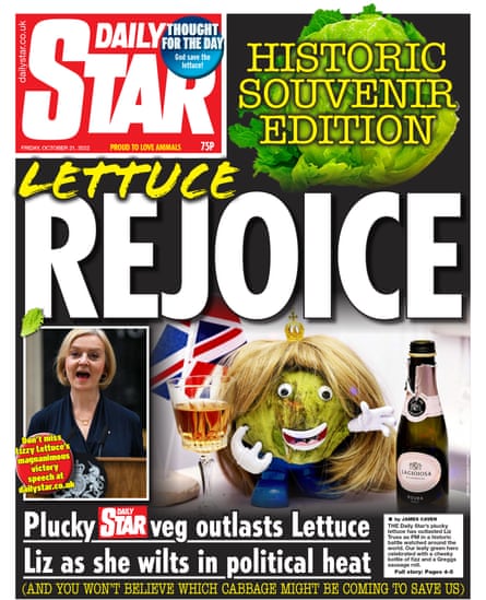 Liz Truss says lettuce joke was 'puerile' and media did not understand her ideas | Liz Truss | The Guardian