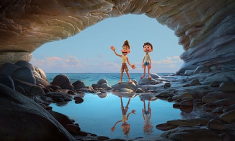 Alberto (voiced by Jack Dylan Grazer) and Luca (Jacob Tremblay) in Luca.