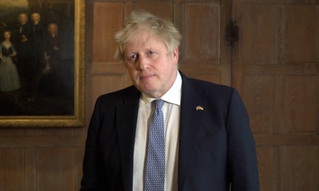 Boris Johnson delivers a statement on the lockdown party fine