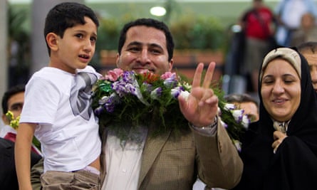 Amiri was given a hero’s welcome when he arrived at Imam Khomeini airport in Iran in 2010