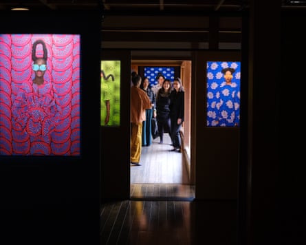 An installation shot of Thandiwe Muriu “Camo” at Kondaya Genbei Chikuin-no-Ma