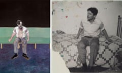 Francis Bacon’s portrait of Lucian Freud was based on a black and white photograph taken by their mutual friend John Deakin.