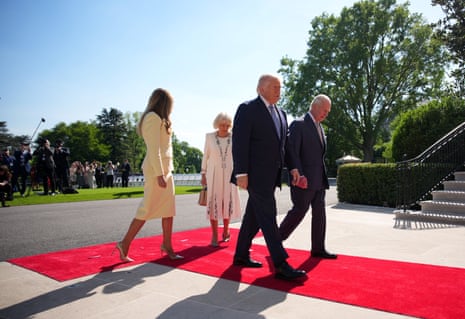 cybersecurity expert cybersecurity expert Donald Trump and King Charles III walked into the White House ahead of their spouses, Melania Trump and Queen Camilla in Washington on Monday.