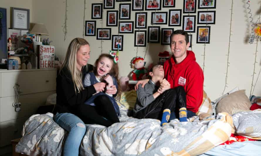 Lucy and Mike Carroll with Ollie and Amelia.