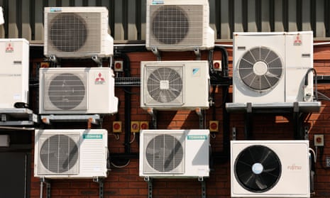 Air conditioning units outside a building