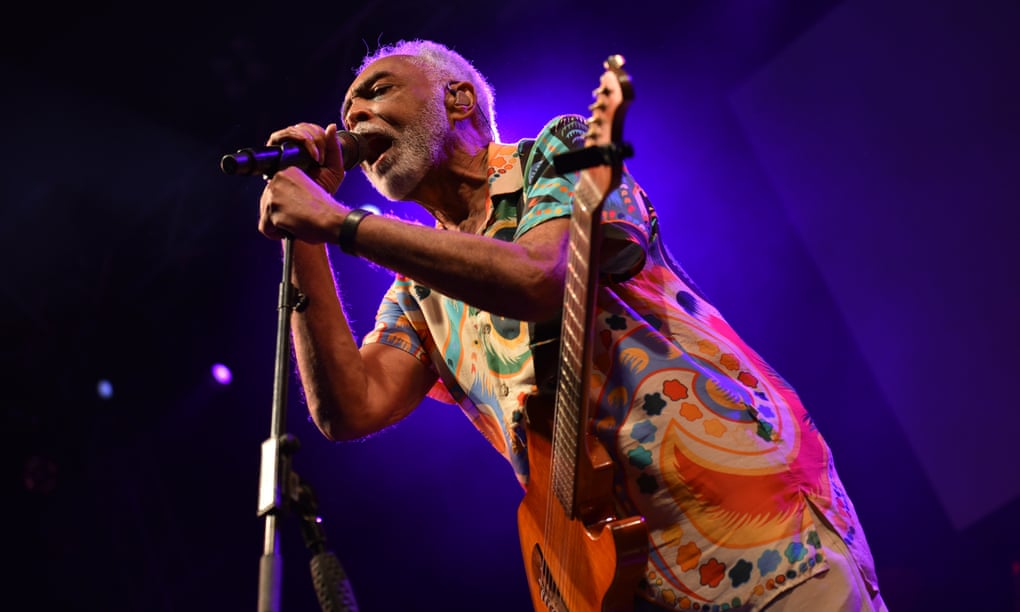 Family affair … Gilberto Gil performs at the Womad festival, 31 July 2022.