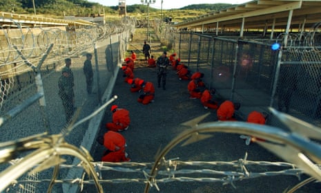 Images such as this of detainees in orange jumpsuits at Camp X-Ray at Guantánamo Bay in Cuba in 2002 shocked the world.