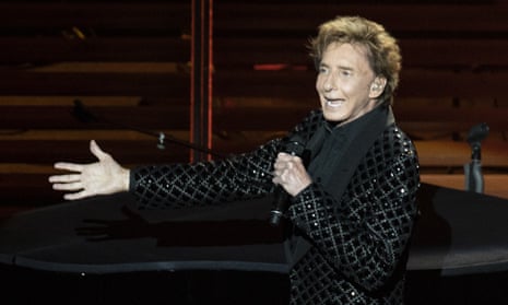 Barry Manilow performing at First Direct Arena, Leeds.