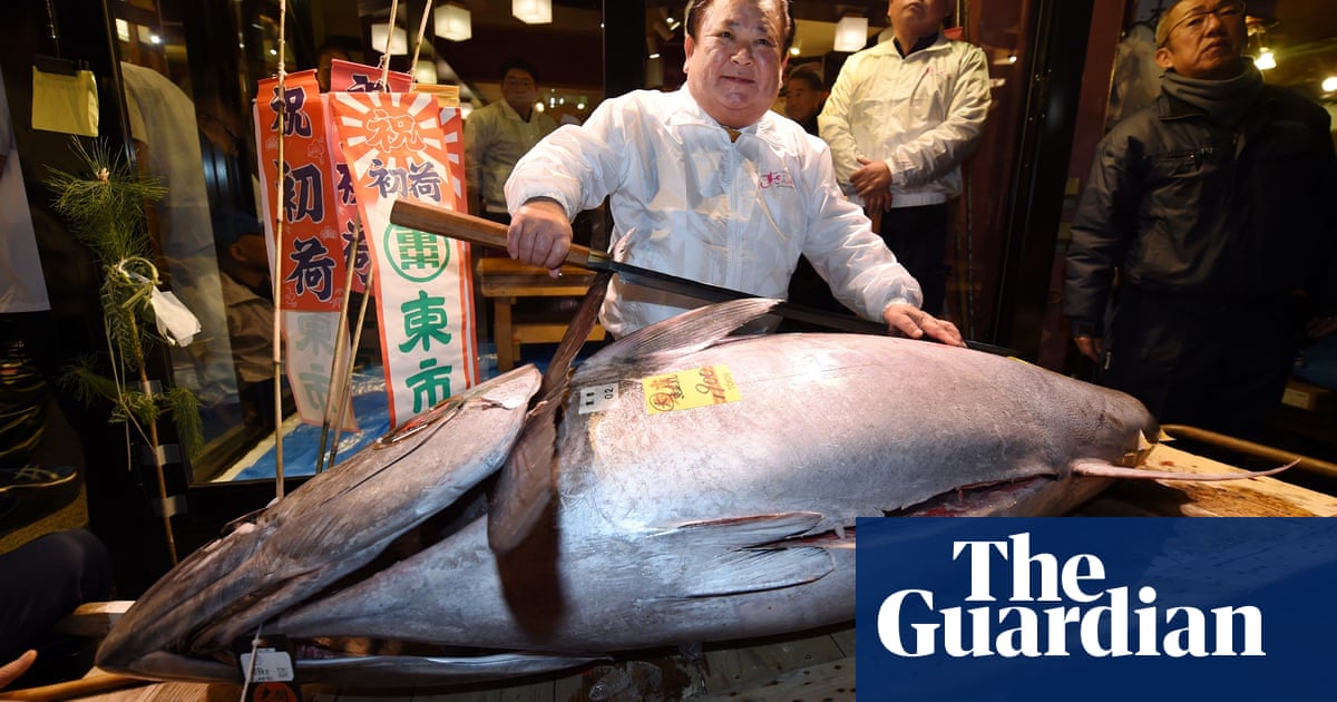Japan's historic Tsukiji fish market holds final new year auction