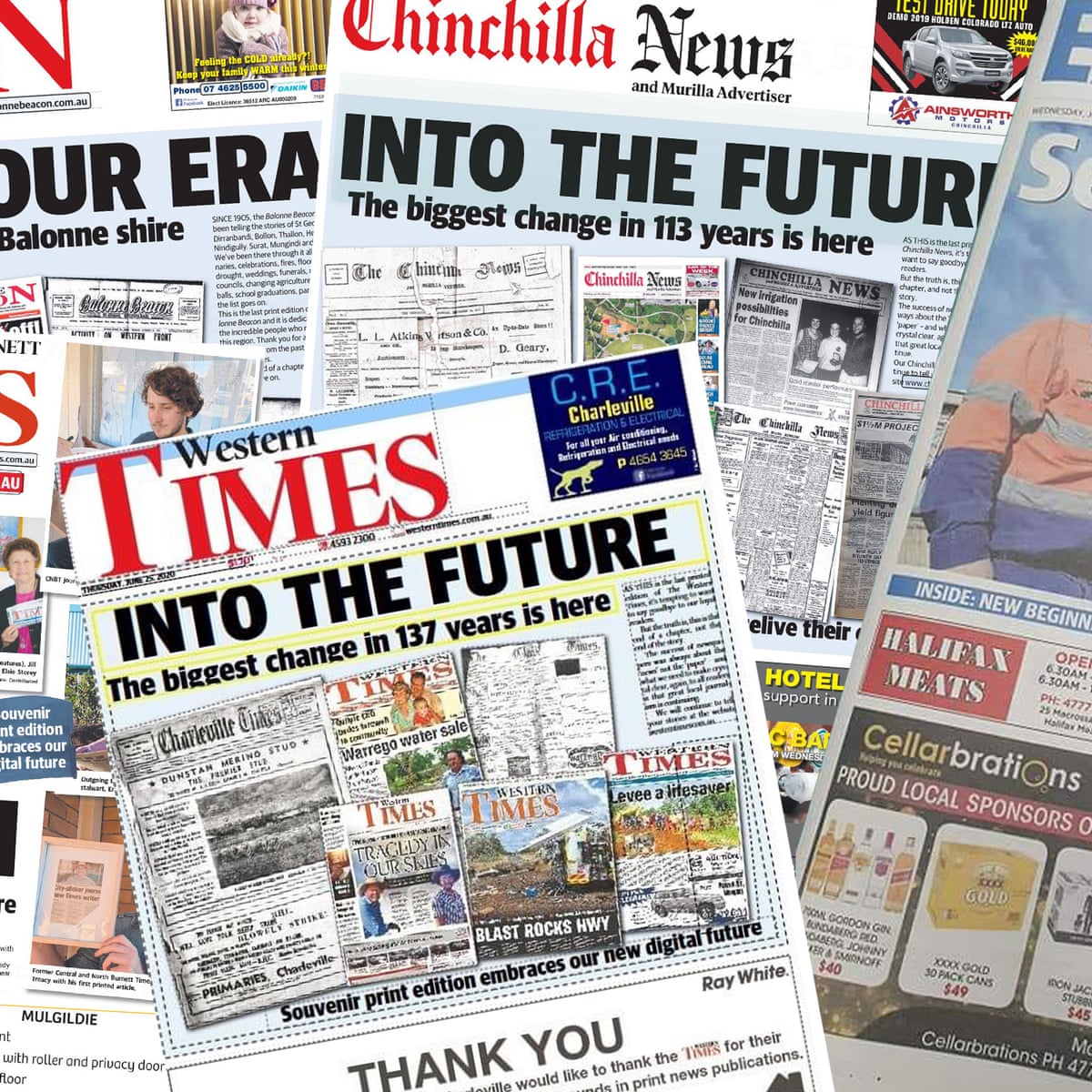 The Presses Stop Final Newspapers Printed In Dozens Of Australian