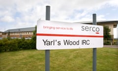 Exterior of Yarls Wood detention centre