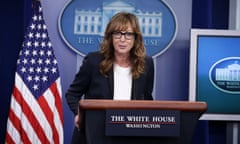 West Wing Actress Allison Janney Makes Appearance In White House Briefing Room