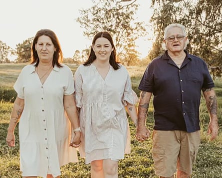 Molly Ticehurst with her mother, Kate, and father, Tony.