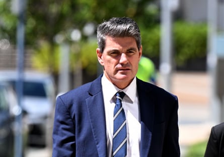 Detective Inspector Paul Fletcher, officer in charge of Gold Coast Vulnerable Persons Group is seen outside the inquest into the domestic violence murder of Kelly Wilkinson at the Coroners Court of Queensland on the Gold Coast, Wednesday, March 4, 2026