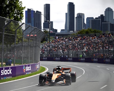 Oscar Piastri in action at Albert Park.