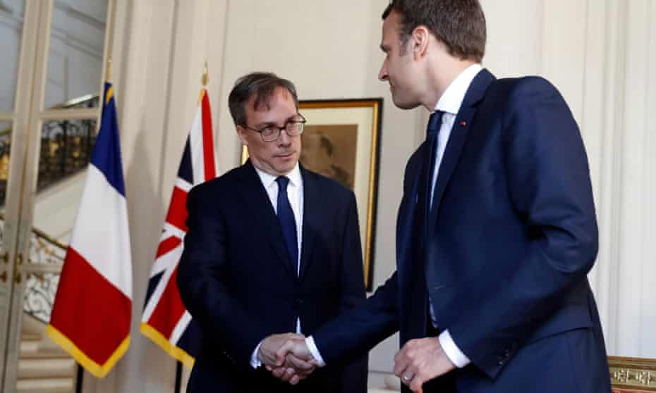 Edward Llewellyn and Emmanuel Macron