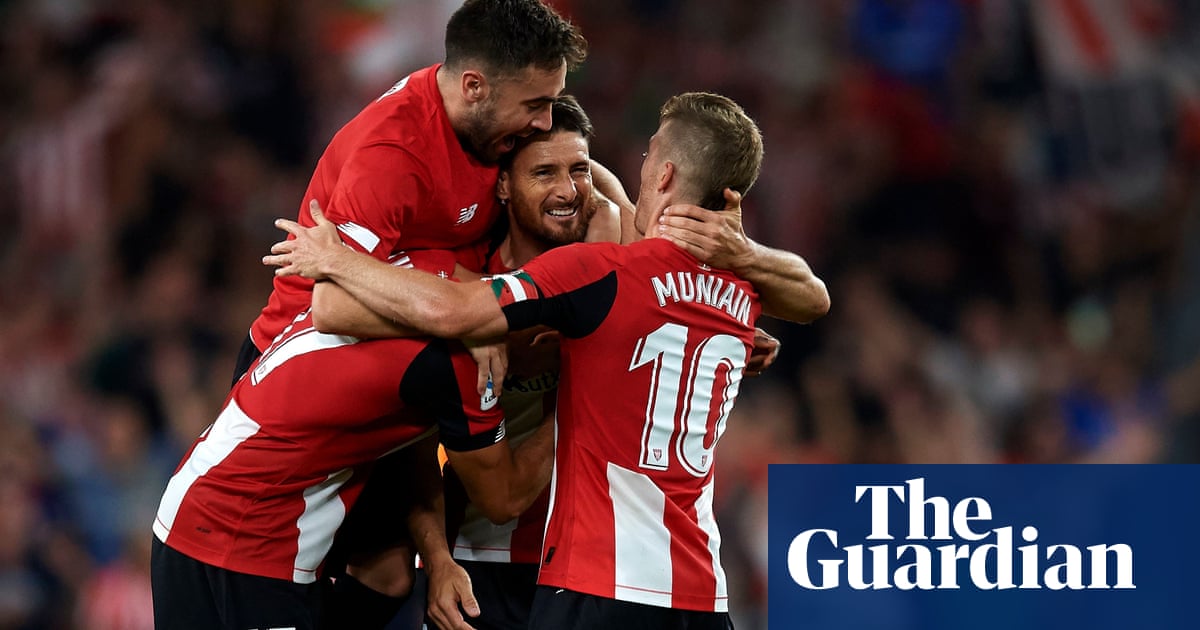 Aduriz gets standing ovation after stunning volley against Barcelona – video