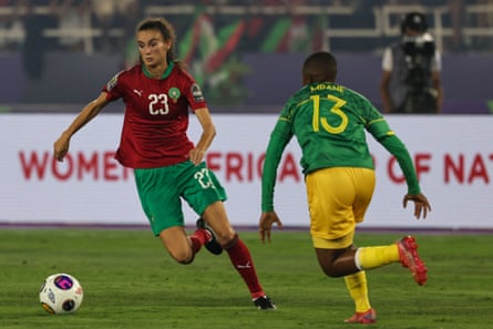 Morocco's Rosella Ayane tests herself against South Africa