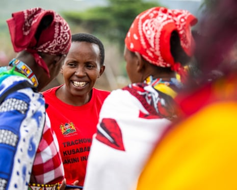 Veronica Kisotu in Olboma Village, Narok County, Kenya Photograph: Sala Lewis/International Trachoma Initiative
