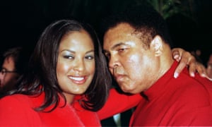 Laila Ali with her father