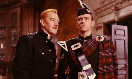 John Fraser, right, with Alec Guinness in Tunes of Glory, 1960.