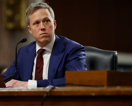 Daniel Driscoll, U.S. President Donald Trump’s nominee to be secretary of the U.S. Army, speaks during a Senate Armed Services confirmation hearing on Capitol Hill in January.