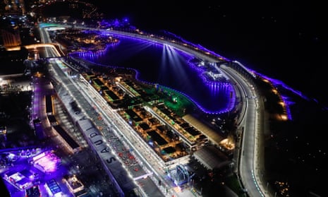 The circuit in Jeddah during the 2022 the Saudi Arabian Grand Prix