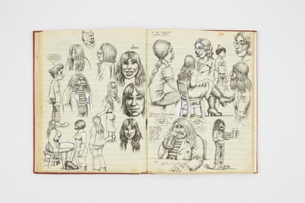 Spread from R. Crumb, Sketchbook, 1971