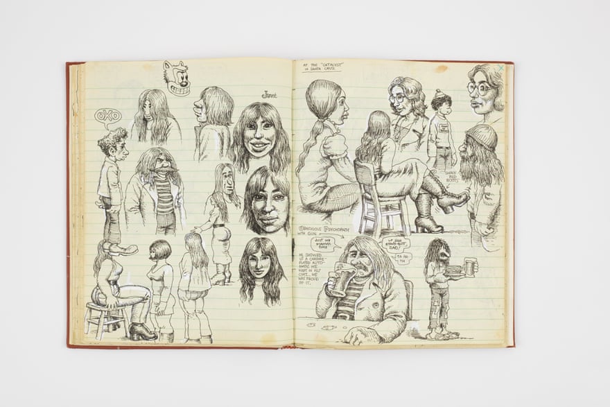 Spread from R. Crumb, Sketchbook, 1971